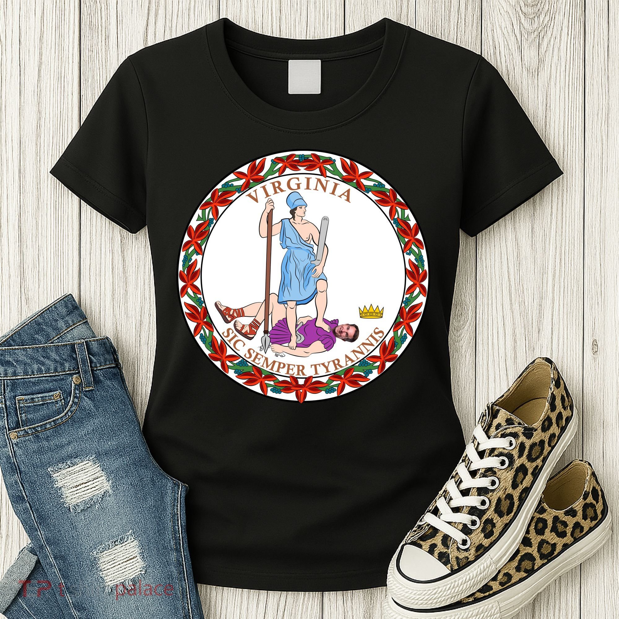 Virginia Sic Semper Tyrannis With Governor Northam Women's T-Shirt