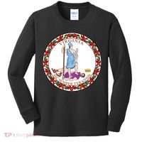 Virginia Sic Semper Tyrannis With Governor Northam Kids Long Sleeve Shirt thumb 0
