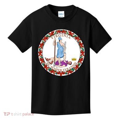 Virginia Sic Semper Tyrannis With Governor Northam Kids T-Shirt
