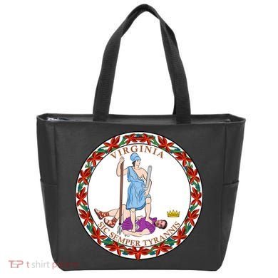 Virginia Sic Semper Tyrannis With Governor Northam Tote Bag