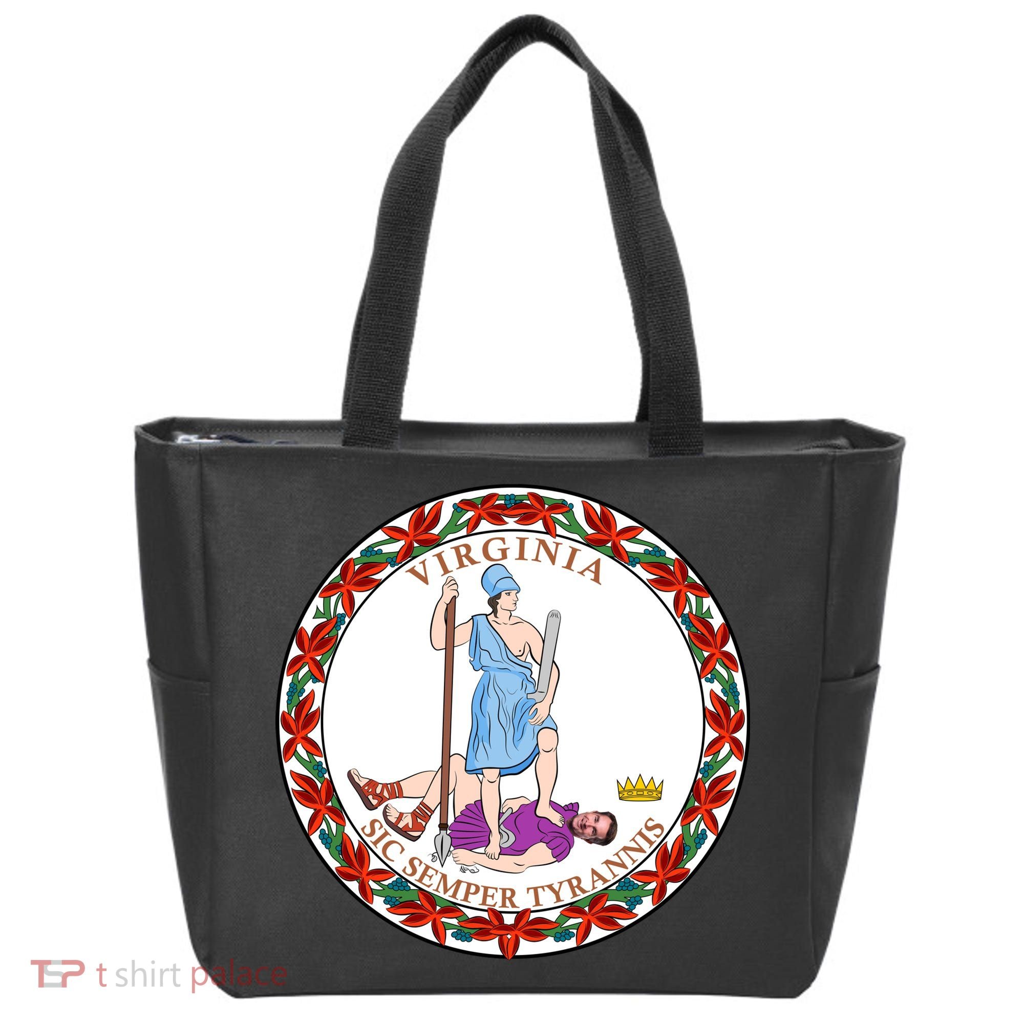 Virginia Sic Semper Tyrannis With Governor Northam Tote Bag