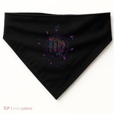 Virgo Floral Zodiac USA-Made Doggie Bandana