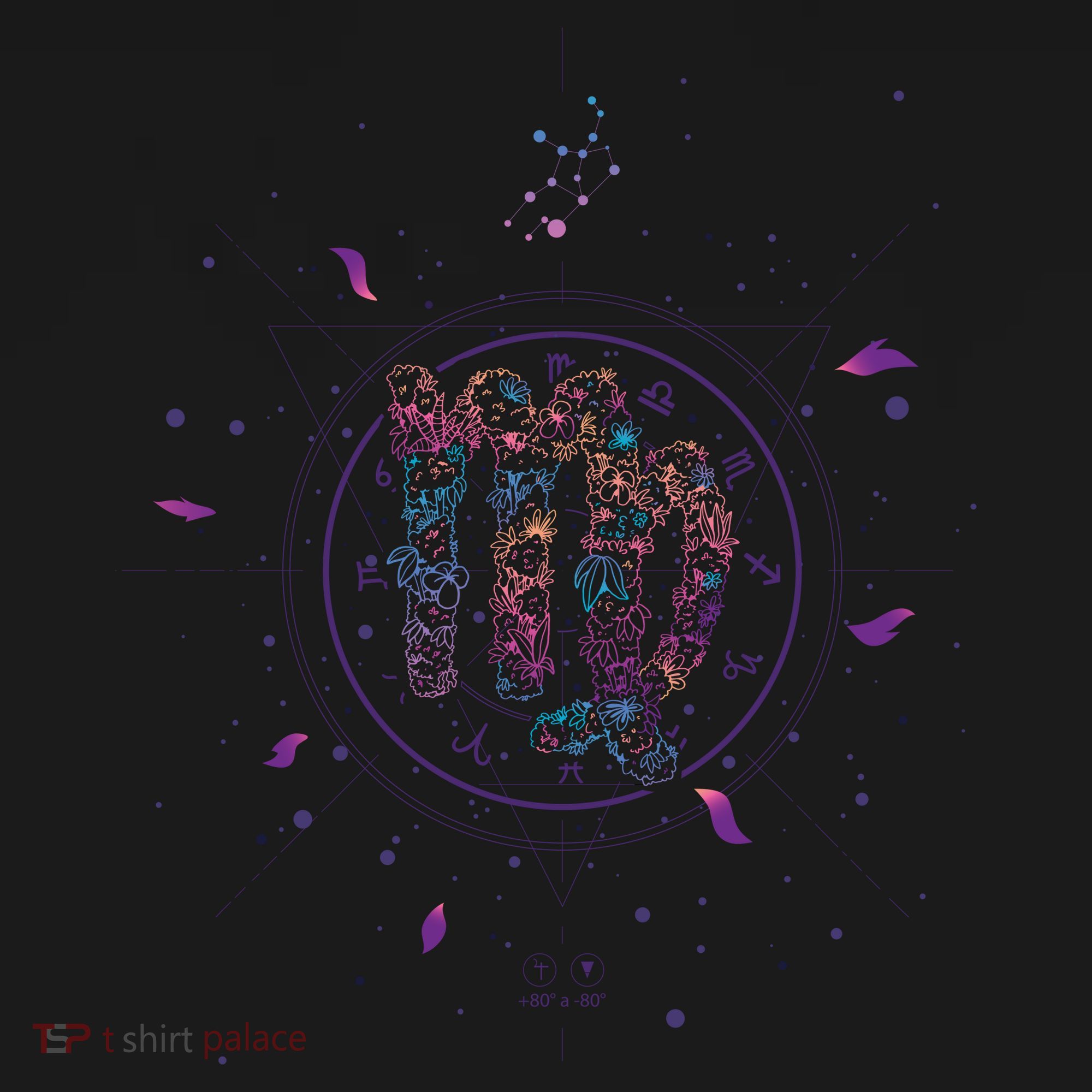 Virgo Floral Zodiac Apron