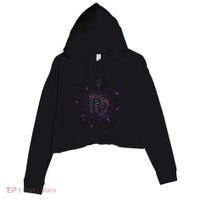 Virgo Floral Zodiac Crop Fleece Hoodie thumb 0