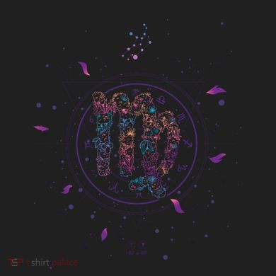 Virgo Floral Zodiac Crop Fleece Hoodie