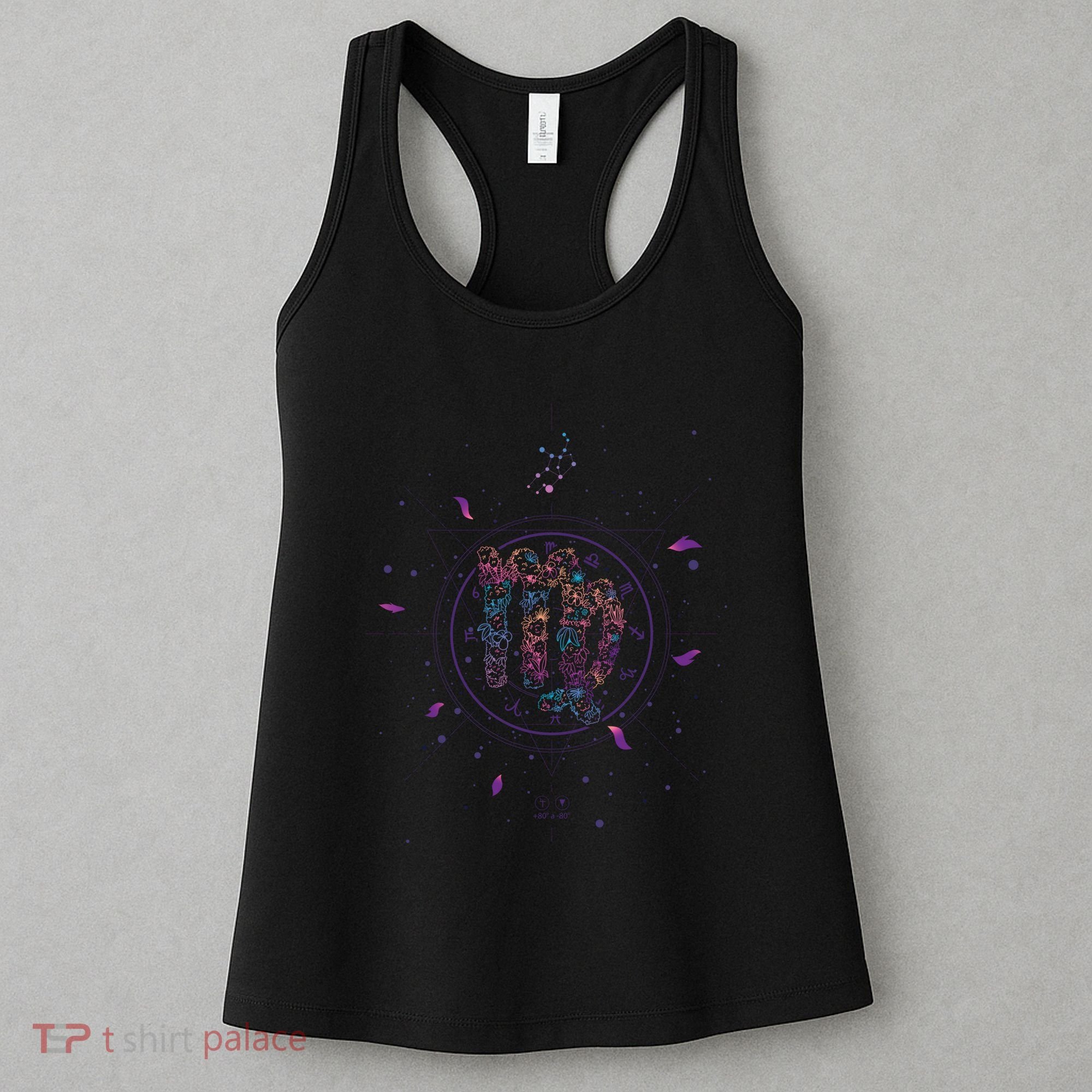Virgo Floral Zodiac Women's Tank Top
