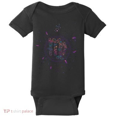 Virgo Floral Zodiac Baby Bodysuit