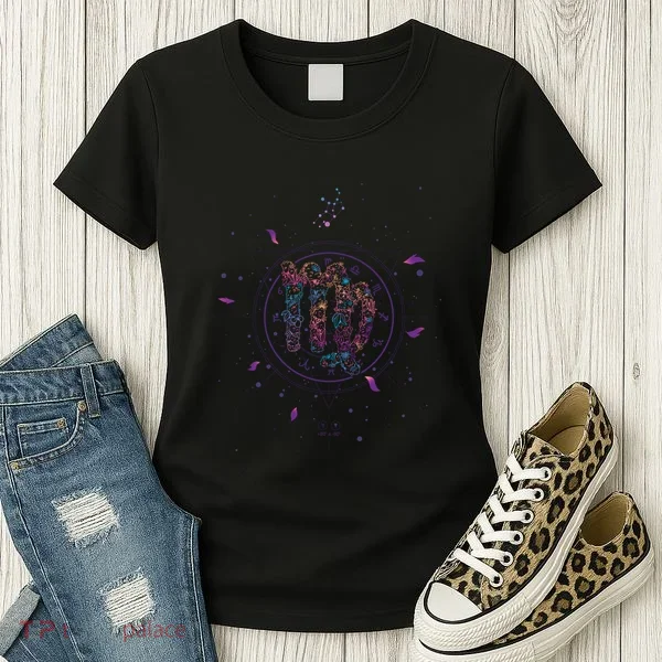 Virgo Floral Zodiac Women's T-Shirt