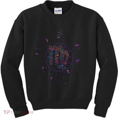 Virgo Floral Zodiac Kids Sweatshirt