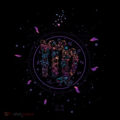 Virgo Floral Zodiac Kids Colorblock Raglan Jersey