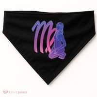 Virgo Girl Zodiac Sign USA-Made Doggie Bandana thumb 0