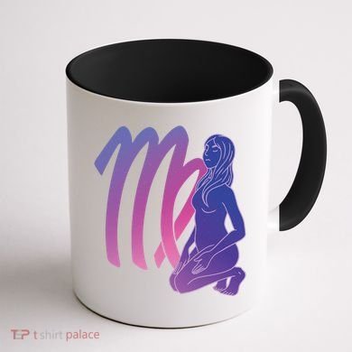 Virgo Girl Zodiac Sign Coffee Mug back
