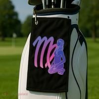 Virgo Girl Zodiac Sign Golf Towel thumb 2