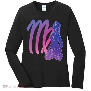 Virgo Girl Zodiac Sign Women's Long Sleeve Shirt