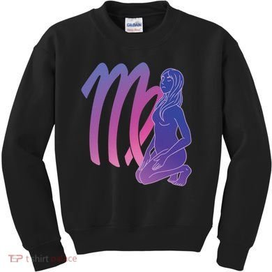 Virgo Girl Zodiac Sign Kids Sweatshirt