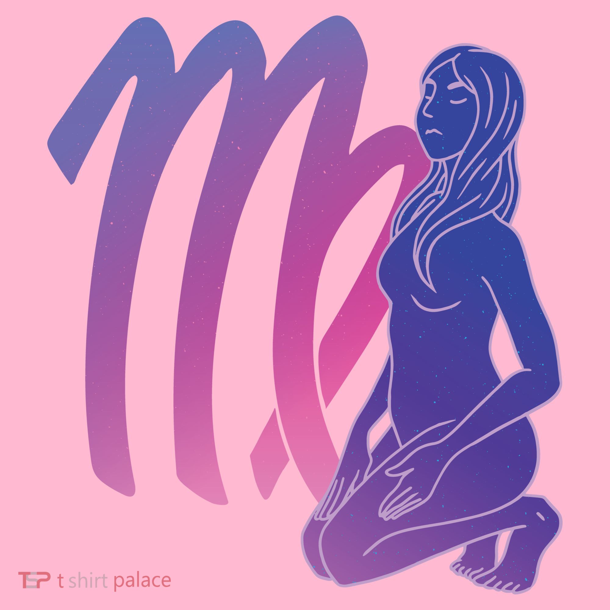 Virgo Girl Zodiac Sign Coaster