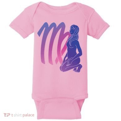 Virgo Girl Zodiac Sign Baby Bodysuit