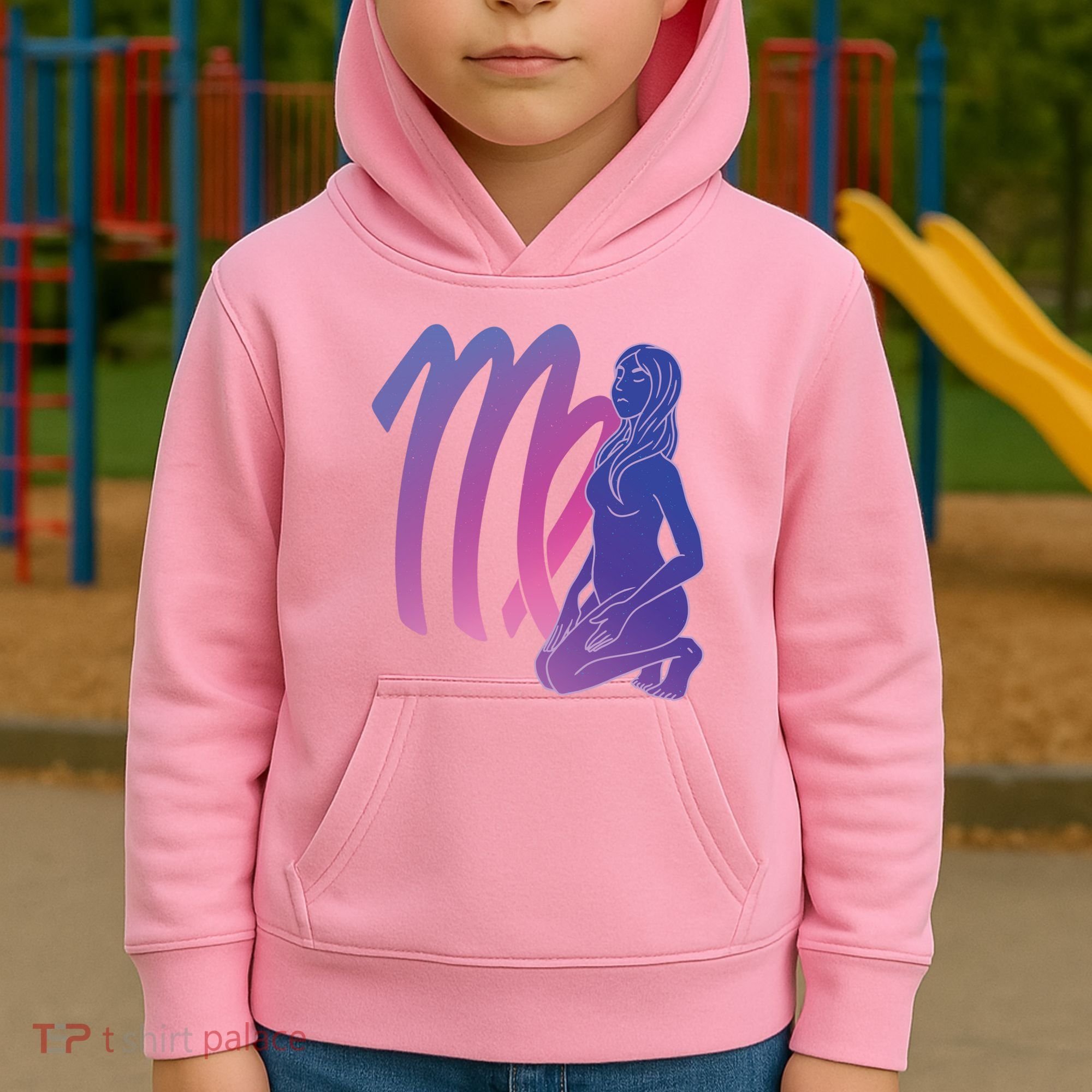 Virgo Girl Zodiac Sign Kids Hoodie