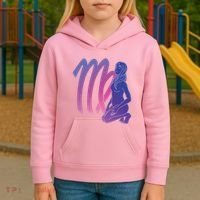Virgo Girl Zodiac Sign Kids Hoodie thumb 3