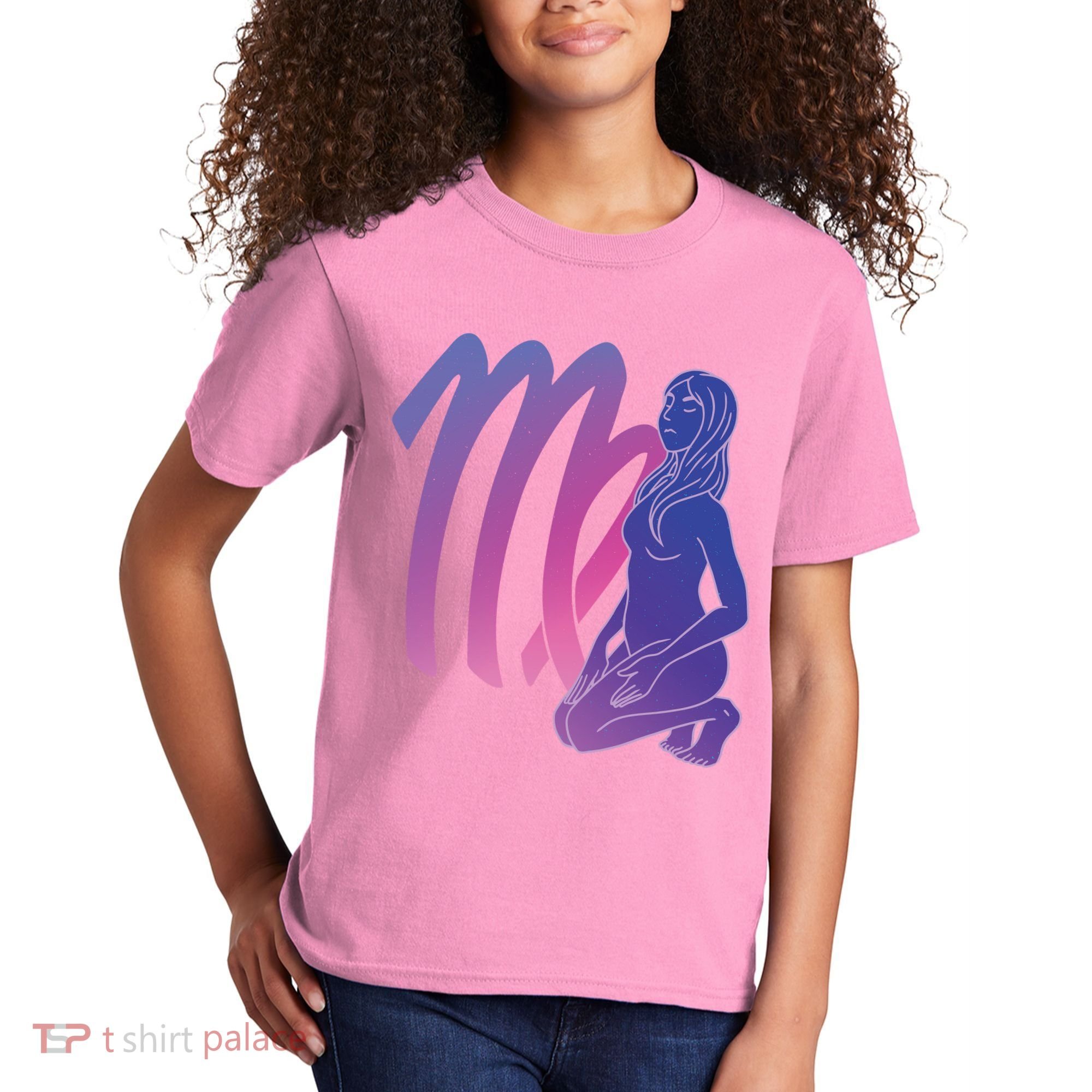 Virgo Girl Zodiac Sign Kids T-Shirt