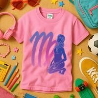Virgo Girl Zodiac Sign Kids T-Shirt thumb 3
