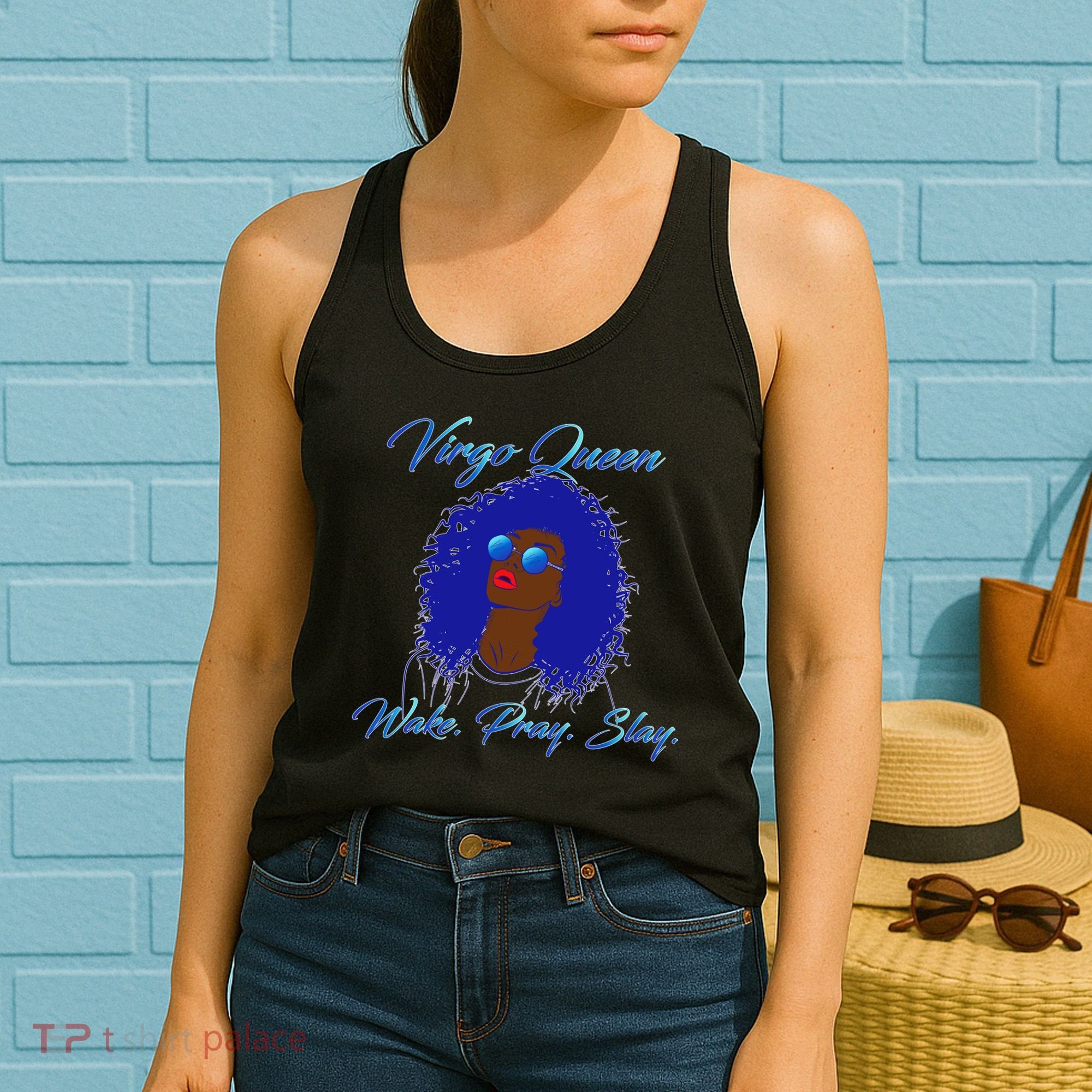 Virgo Queen Wake Pray Slay Women's Tank Top
