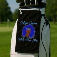 Virgo Queen Wake Pray Slay Golf Towel thumb 2