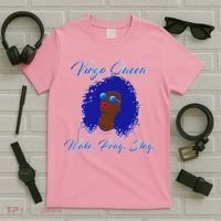 Virgo Queen Wake Pray Slay T-Shirt thumb 5