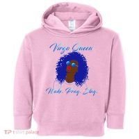 Virgo Queen Wake Pray Slay Toddler Hoodie thumb 0