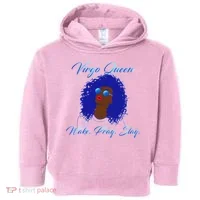 Virgo Queen Wake Pray Slay Toddler Hoodie thumb 0