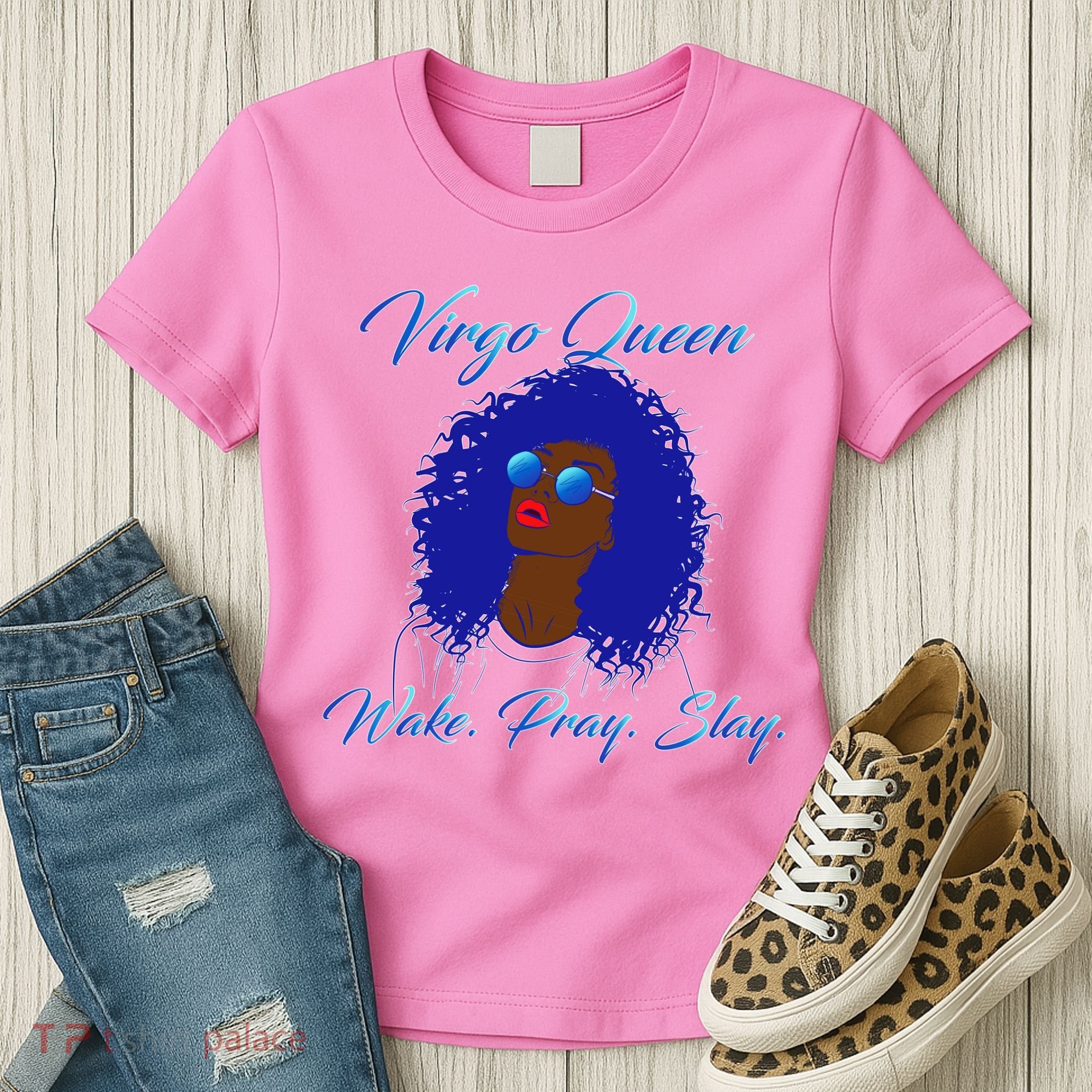 Virgo Queen Wake Pray Slay Women's T-Shirt
