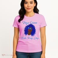 Virgo Queen Wake Pray Slay Women's T-Shirt thumb 4