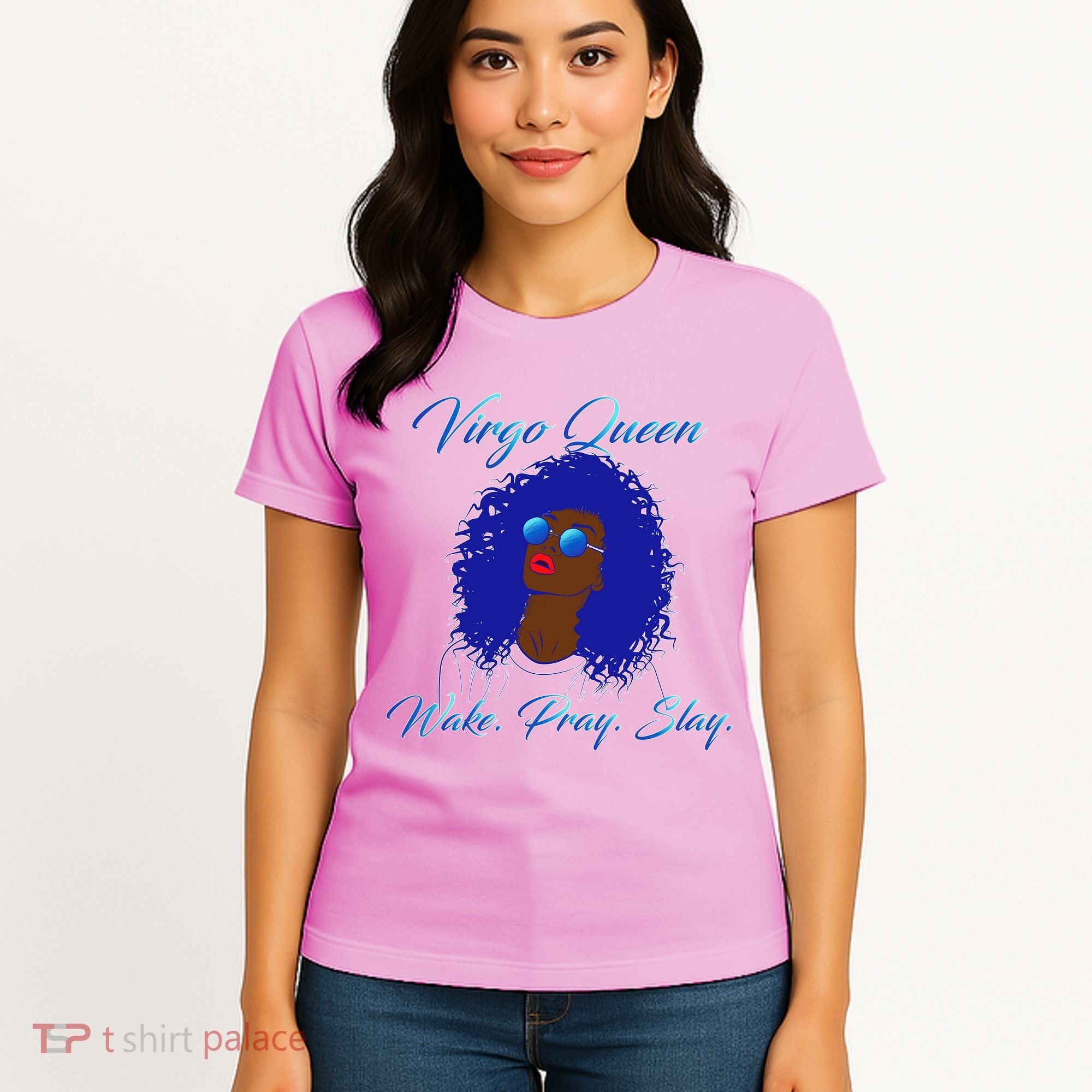 Virgo Queen Wake Pray Slay Women's T-Shirt