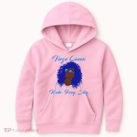 Virgo Queen Wake Pray Slay Kids Hoodie thumb 0