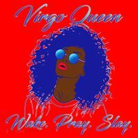 Virgo Queen Wake Pray Slay Santa Hat thumb 1