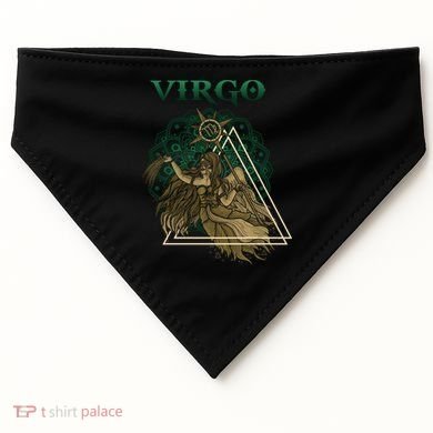 Virgo stylized design USA-Made Doggie Bandana