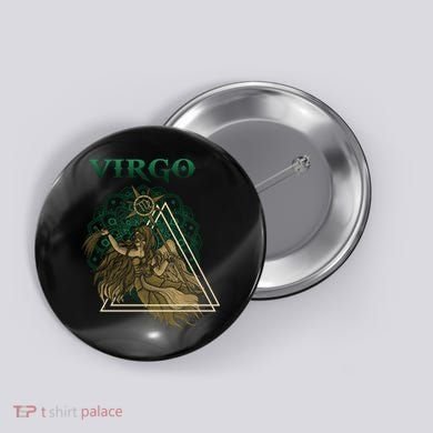 Virgo stylized design Button