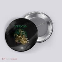 Virgo stylized design Button thumb 0