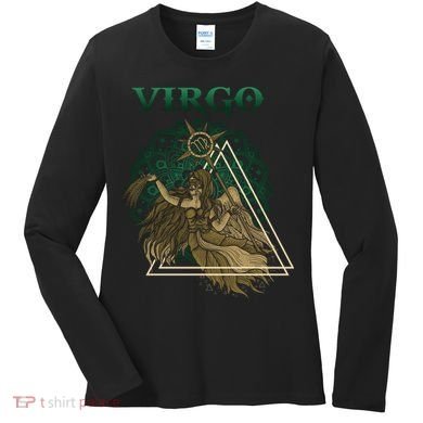 Virgo stylized design Women's Long Sleeve Shirt