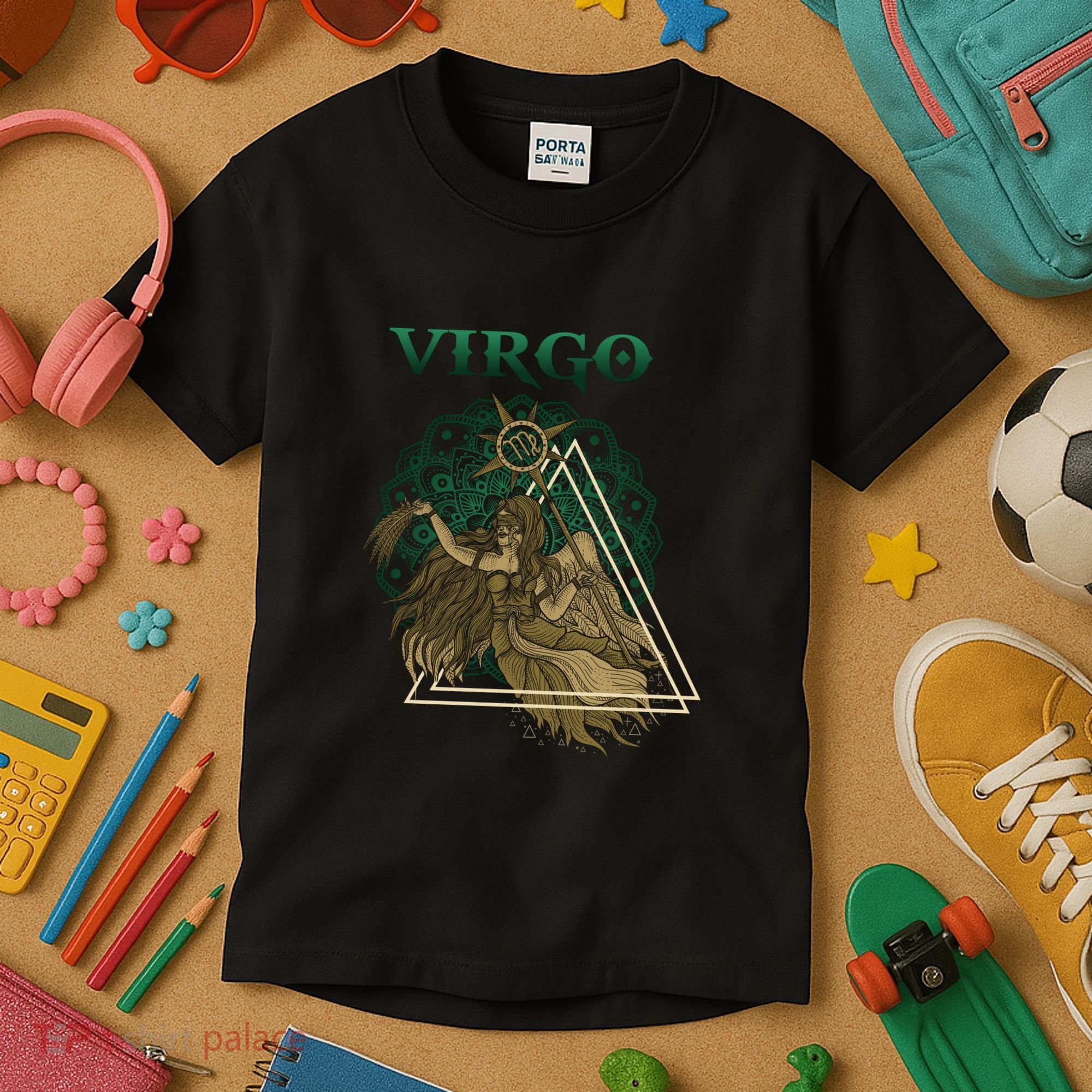 Virgo stylized design Kids T-Shirt