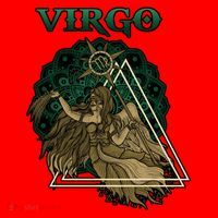 Virgo stylized design Santa Hat thumb 1