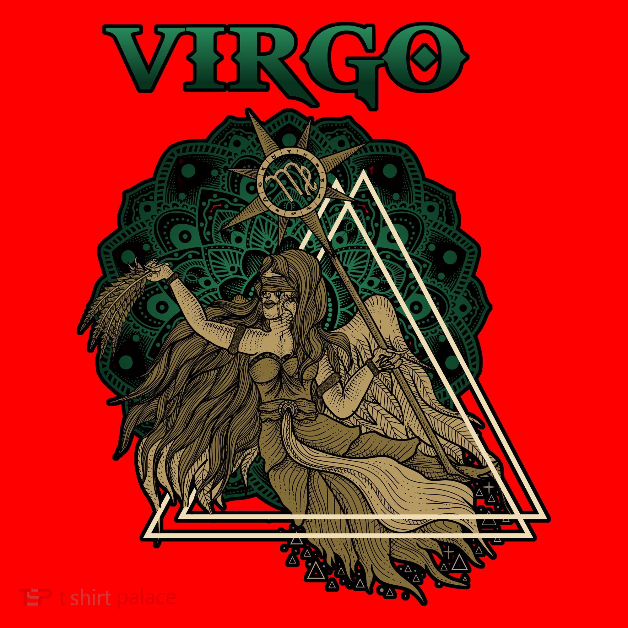 Virgo stylized design Santa Hat