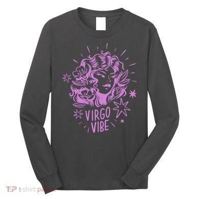 Virgo Vibe Zodiac Long Sleeve Shirt