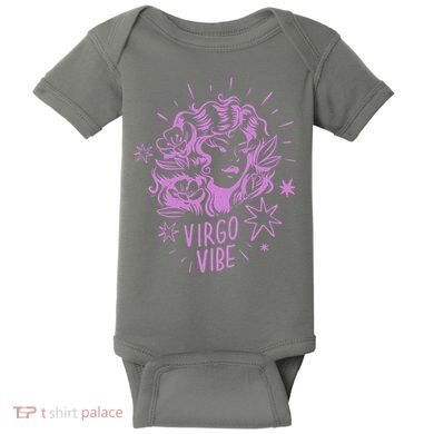 Virgo Vibe Zodiac Baby Bodysuit