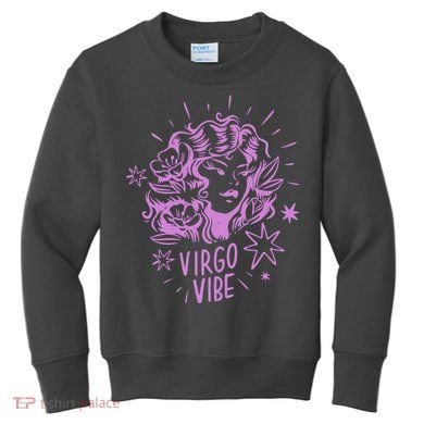 Virgo Vibe Zodiac Kids Sweatshirt