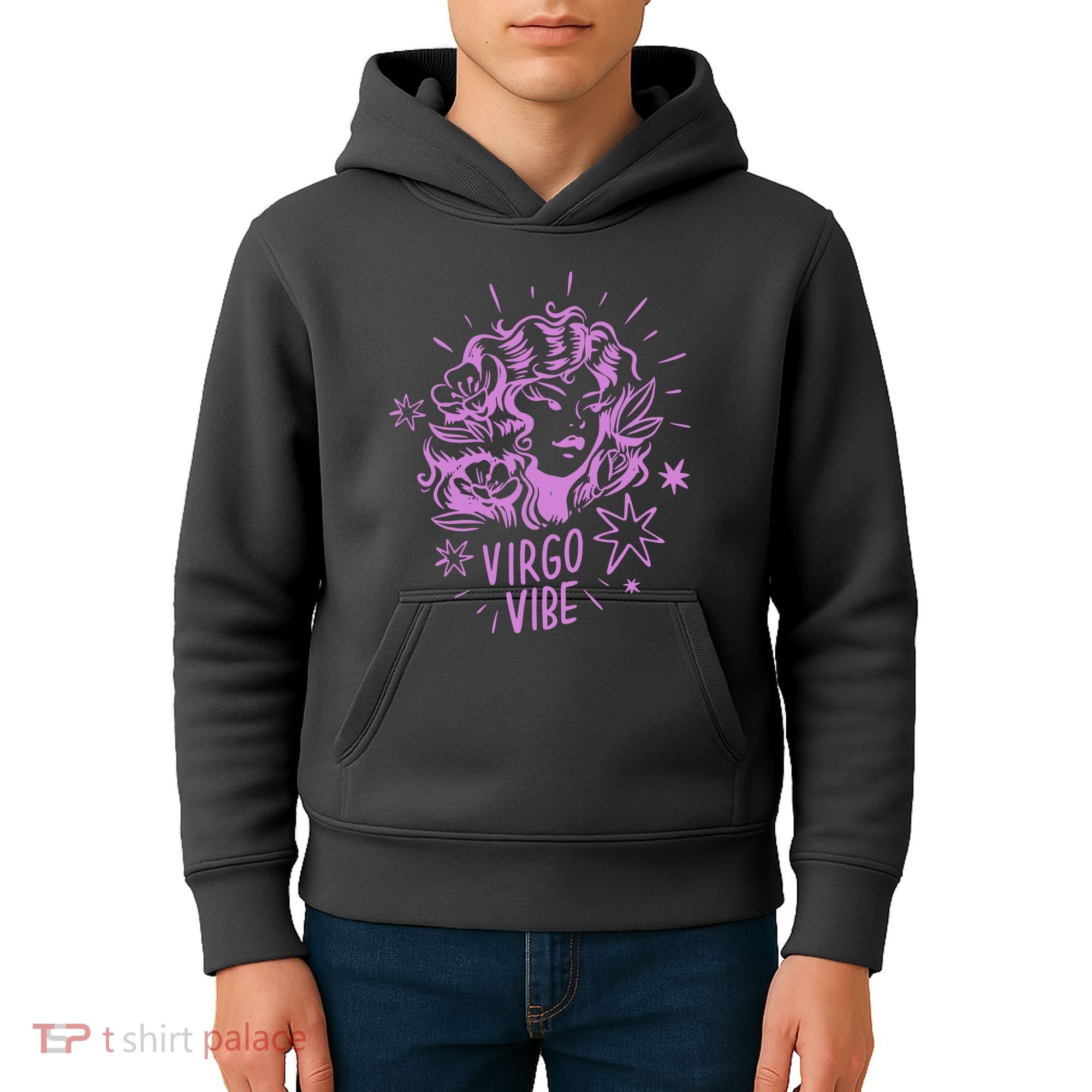 Virgo Vibe Zodiac Kids Hoodie