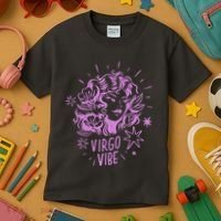 Virgo Vibe Zodiac Kids T-Shirt thumb 3