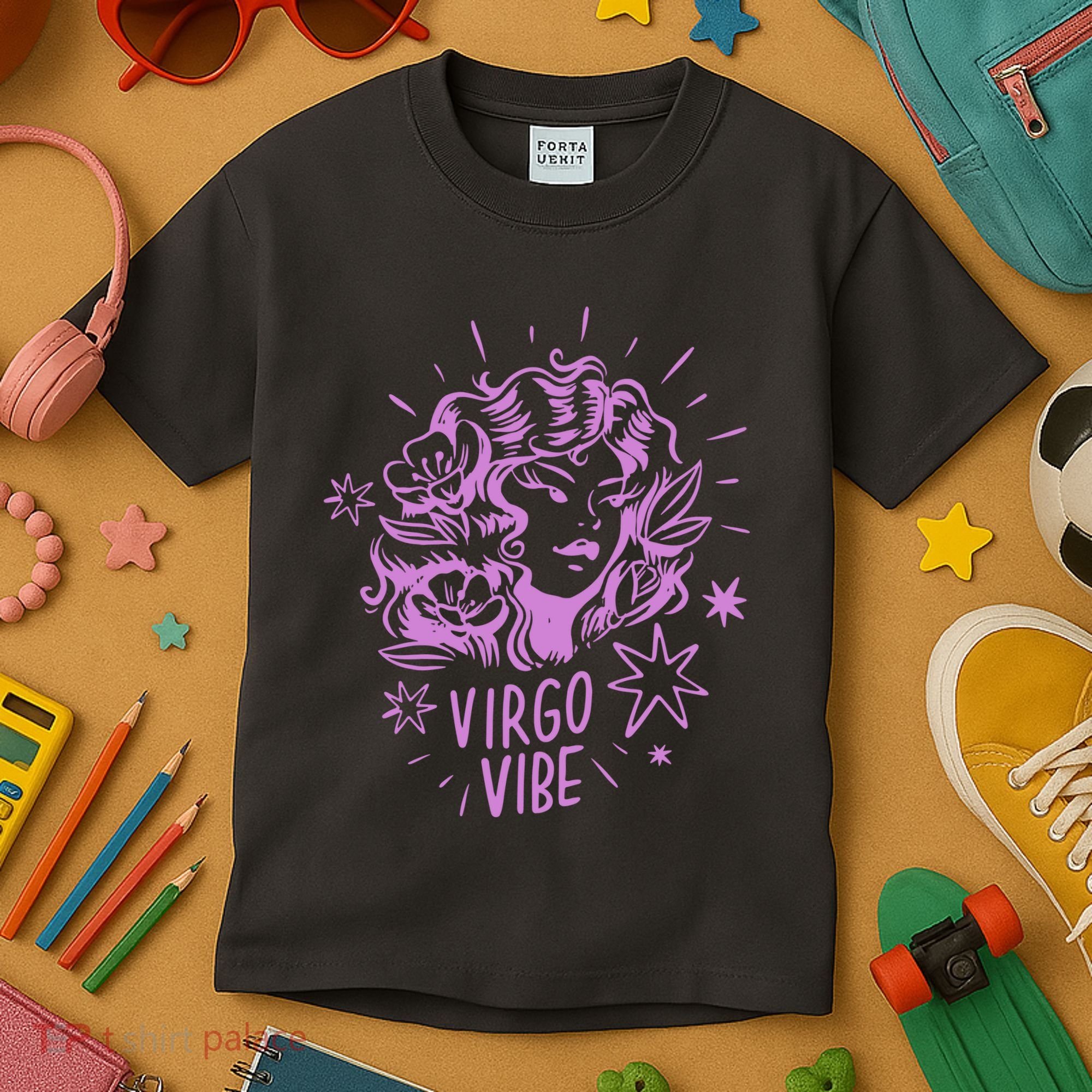 Virgo Vibe Zodiac Kids T-Shirt
