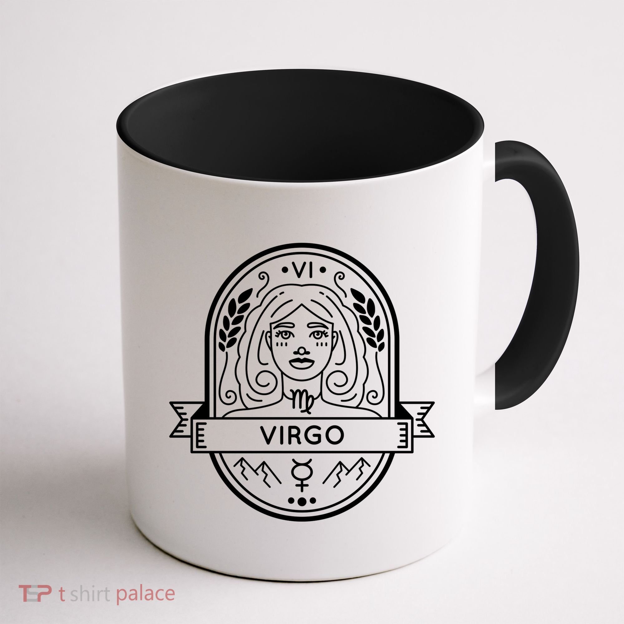 Virgo Zodiac Symbol Design Coffee Mug