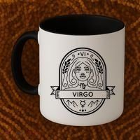 Virgo Zodiac Symbol Design Coffee Mug thumb 2